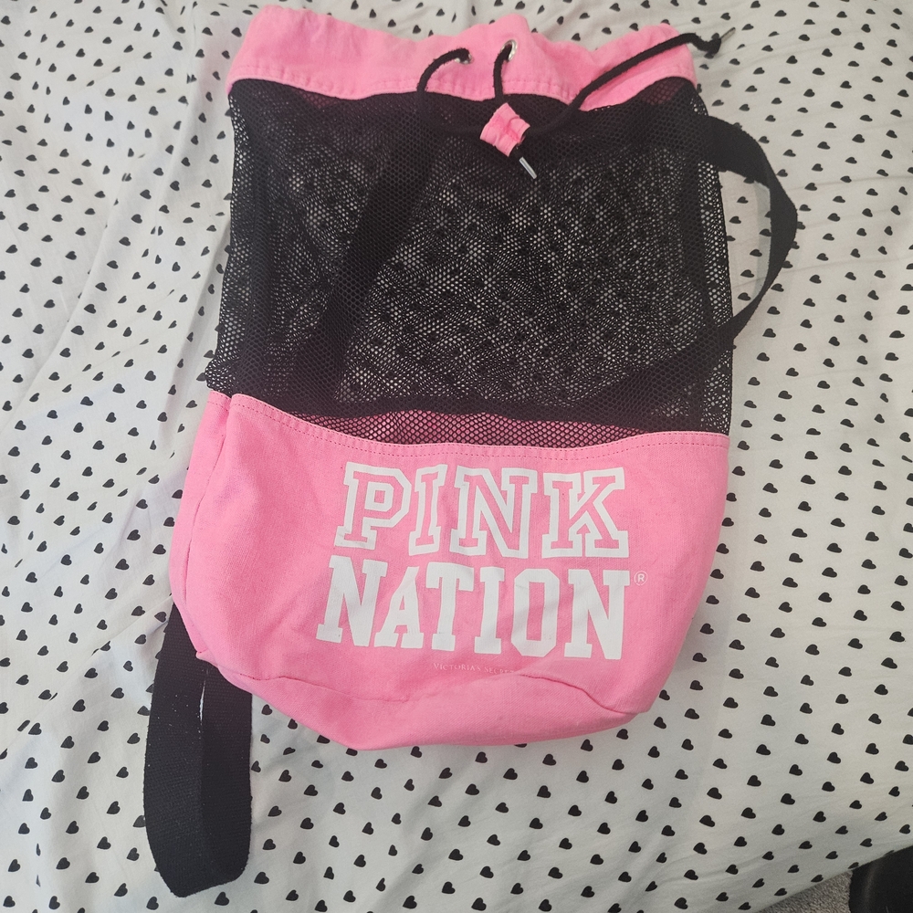 Victoria's Secret Pink Nation Mesh Backpack